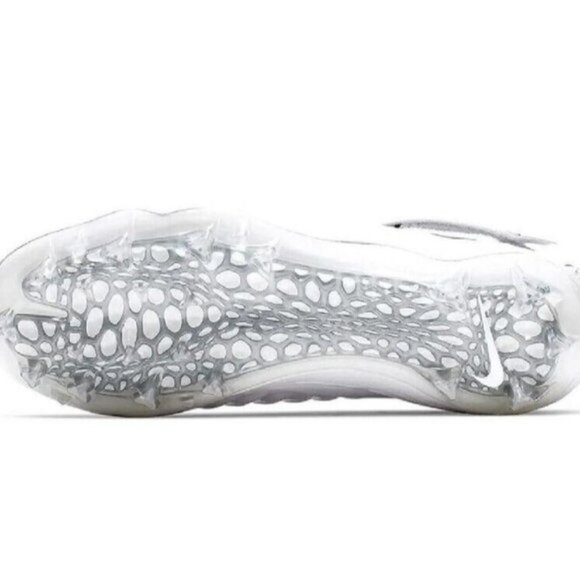 Nike Force Savage Pro 2 Mid Football Cleats White Black Men AH4000-100 NEW